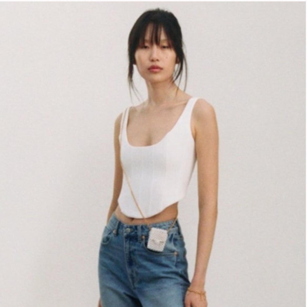 NWT Brock Collection x H&M Cotton Corset Top